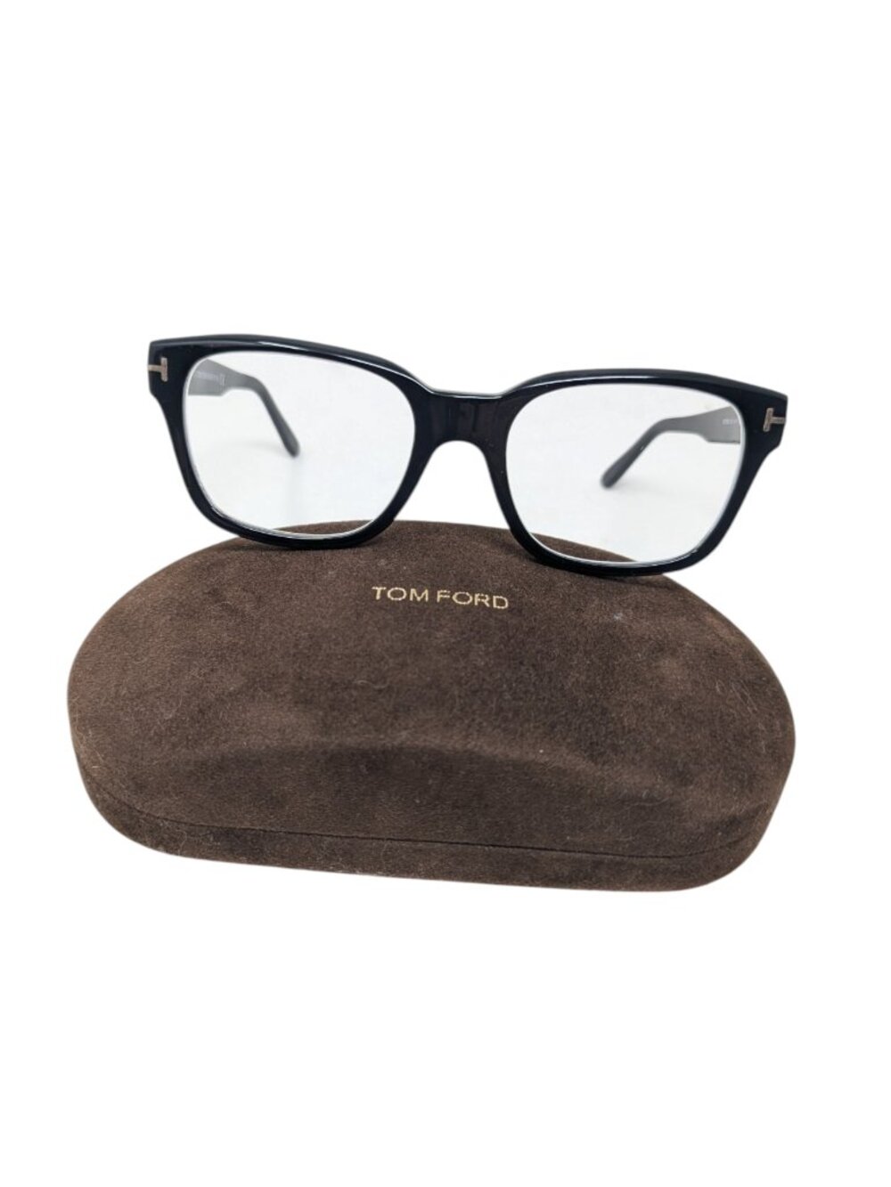 Tom Ford Black Glasses with Case and Cloth